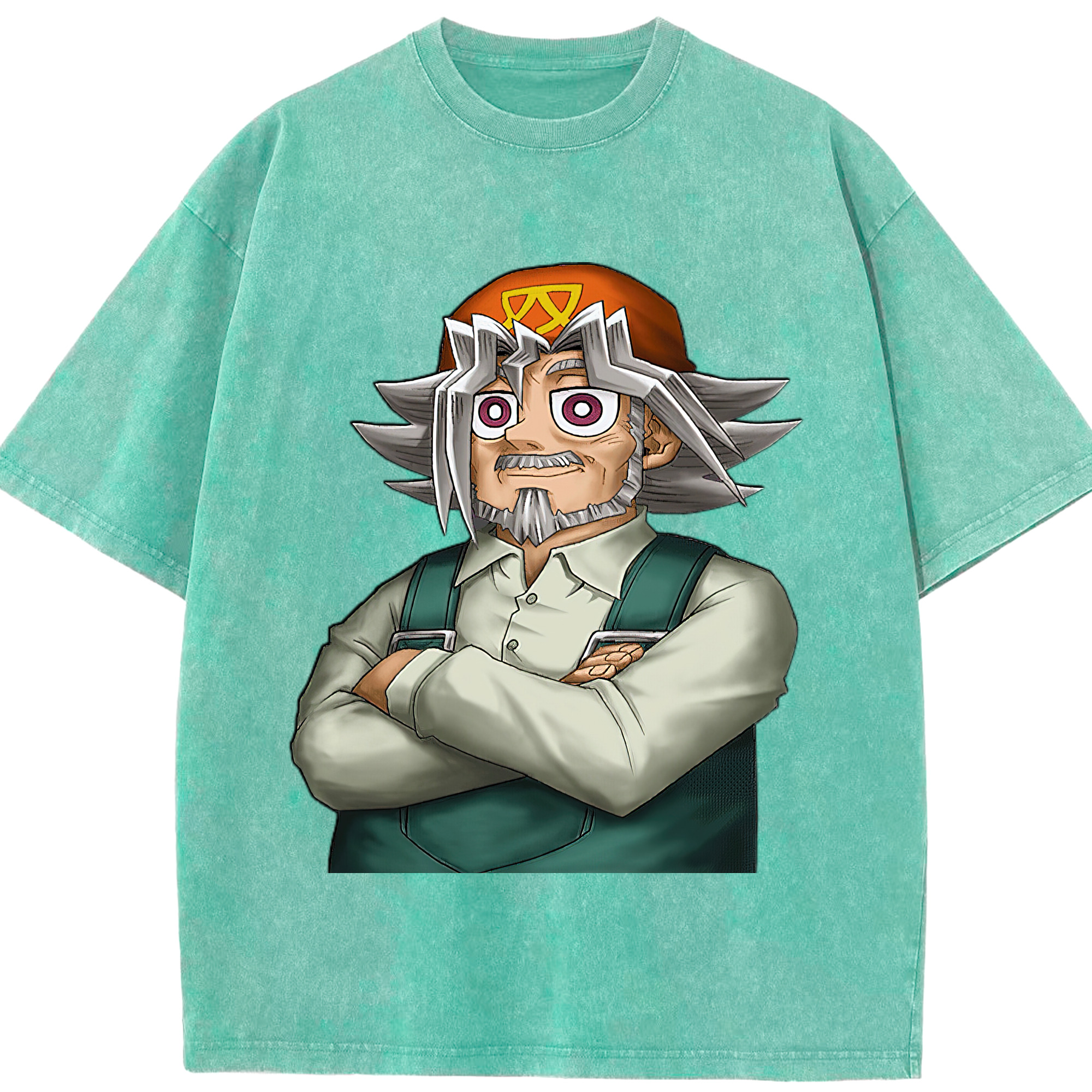 （画像用） 遊☆戯☆王 Yu-Gi-Oh! 綿100% ヴィンテージ風 半袖Tシャツ（フロントプリント）